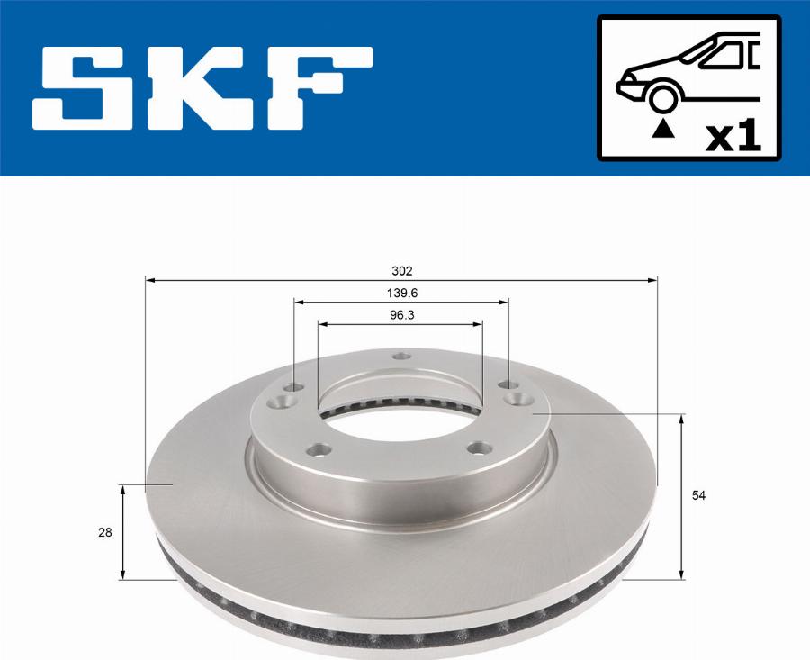 SKF VKBD 80595 V1 - Kočioni disk www.molydon.hr