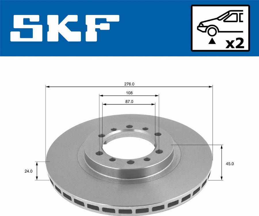 SKF VKBD 80550 V2 - Kočioni disk www.molydon.hr