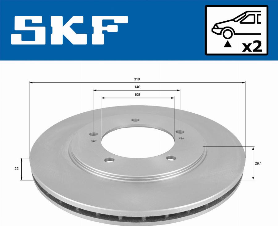 SKF VKBD 80569 V2 - Kočioni disk www.molydon.hr