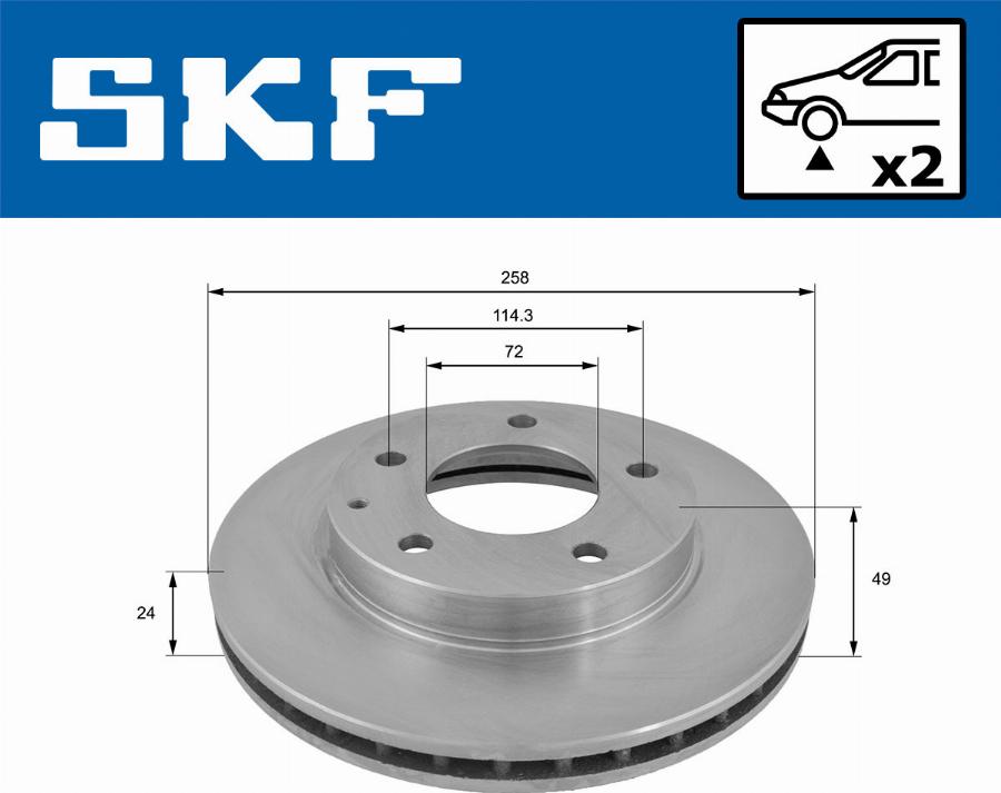 SKF VKBD 80518 V2 - Kočioni disk www.molydon.hr