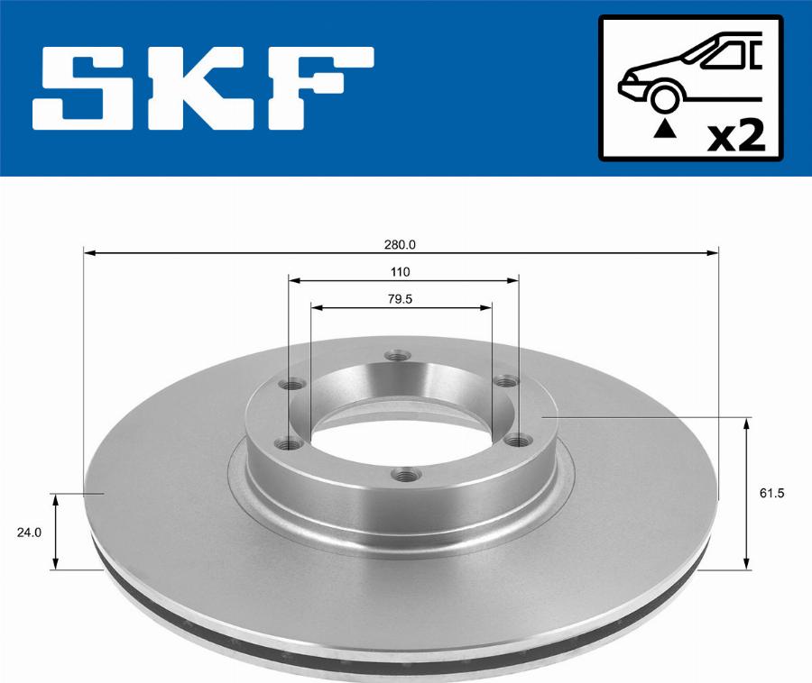 SKF VKBD 80534 V2 - Kočioni disk www.molydon.hr