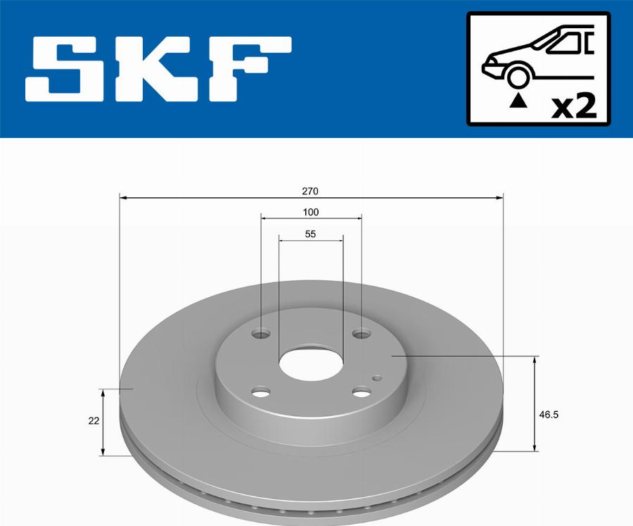 SKF VKBD 80530 V2 - Kočioni disk www.molydon.hr