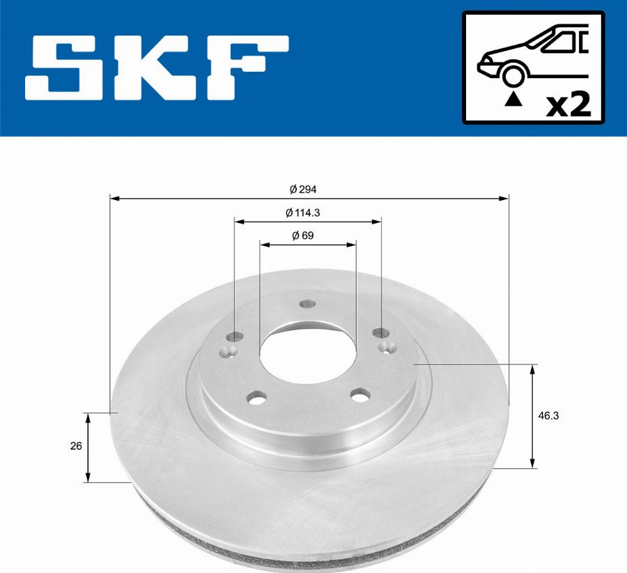 SKF VKBD 80576 V2 - Kočioni disk www.molydon.hr