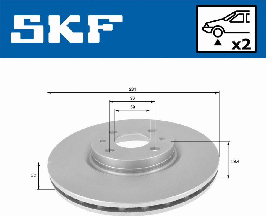 SKF VKBD 80699 V2 - Kočioni disk www.molydon.hr