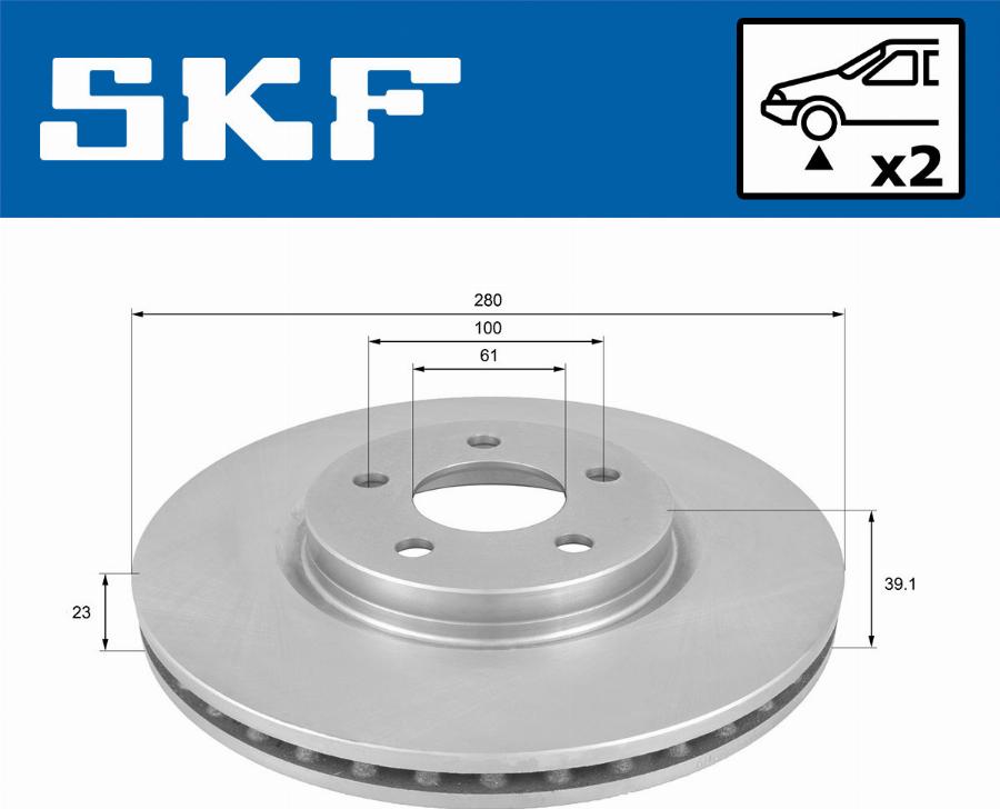 SKF VKBD 80663 V2 - Kočioni disk www.molydon.hr