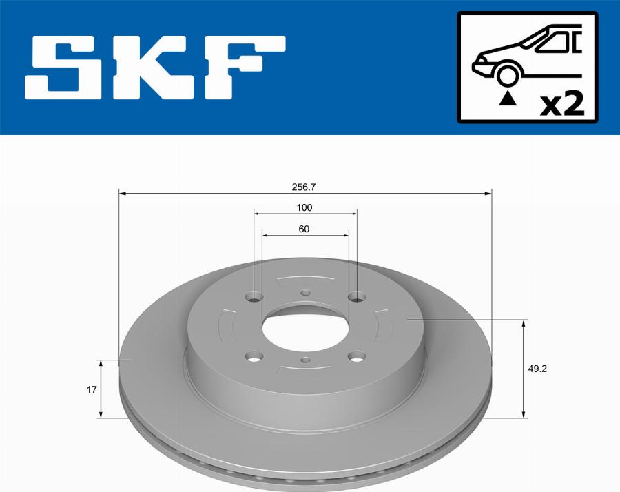 SKF VKBD 80662 V2 - Kočioni disk www.molydon.hr