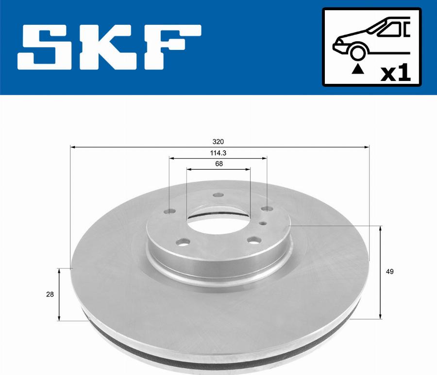 SKF VKBD 80633 V1 - Kočioni disk www.molydon.hr