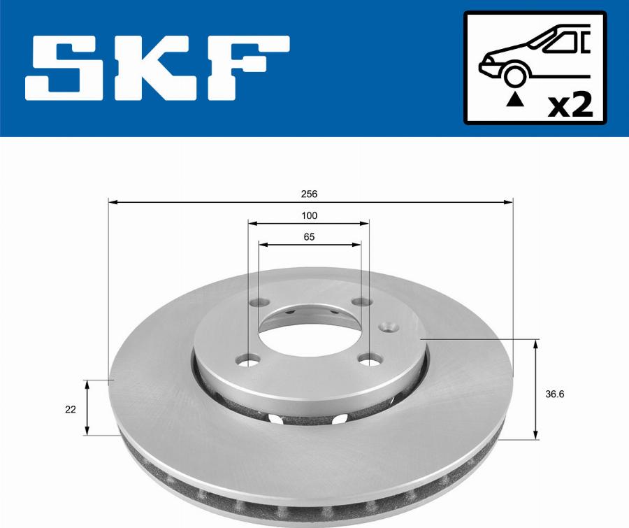 SKF VKBD 80096 V2 - Kočioni disk www.molydon.hr