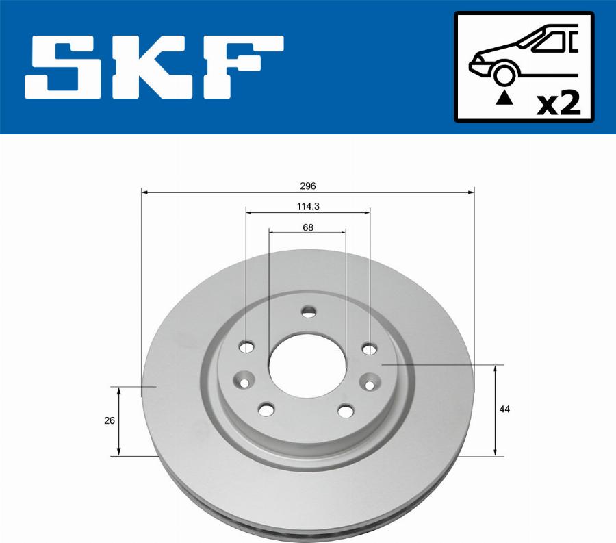 SKF VKBD 80047 V2 - Kočioni disk www.molydon.hr