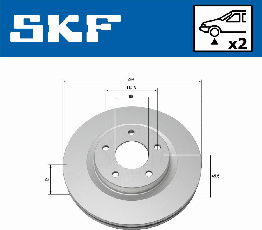 SKF VKBD 80054 V2 - Kočioni disk www.molydon.hr