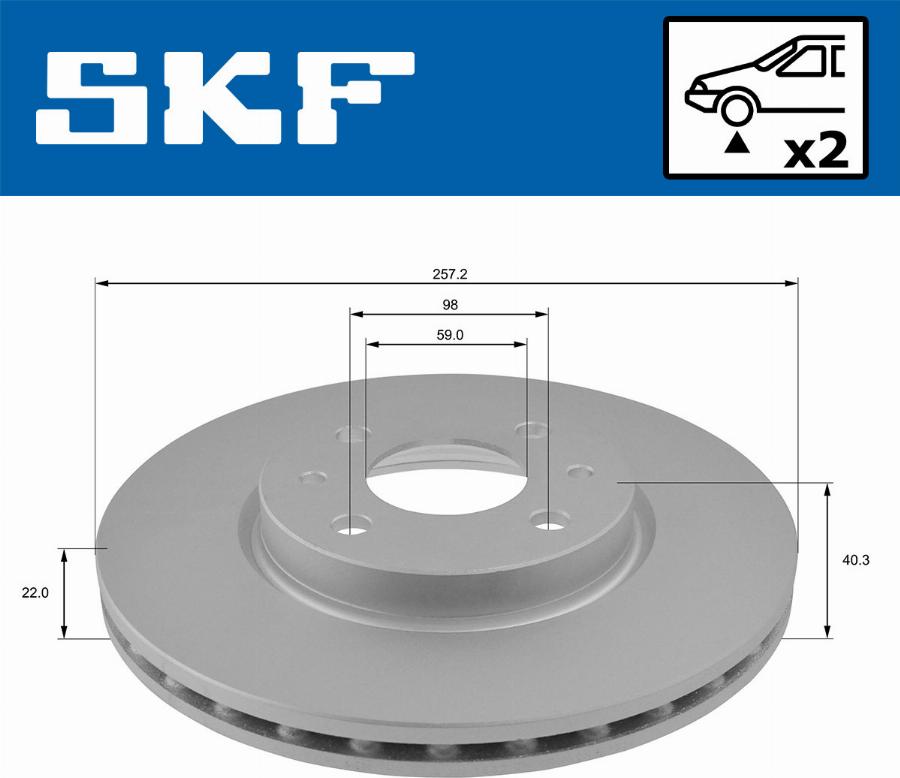 SKF VKBD 80064 V2 - Kočioni disk www.molydon.hr