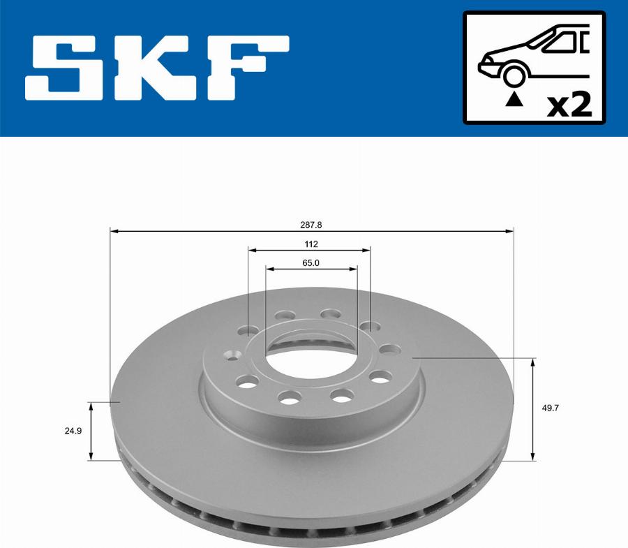 SKF VKBD 80005 V2 - Kočioni disk www.molydon.hr