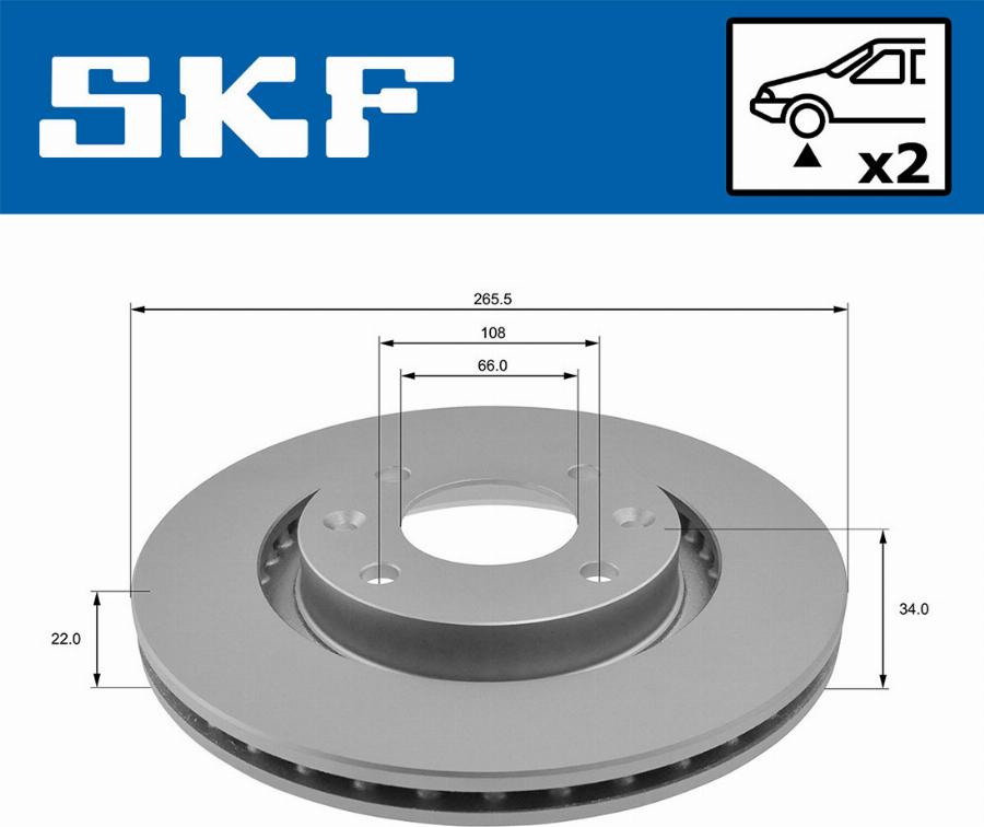 SKF VKBD 80001 V2 - Kočioni disk www.molydon.hr