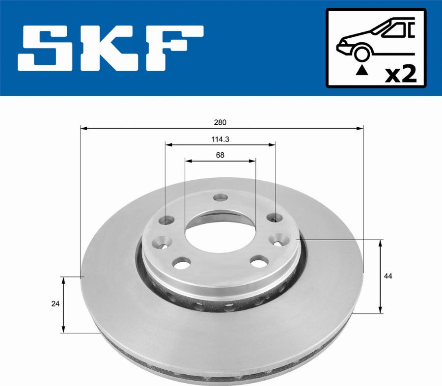 SKF VKBD 80008 V2 - Kočioni disk www.molydon.hr