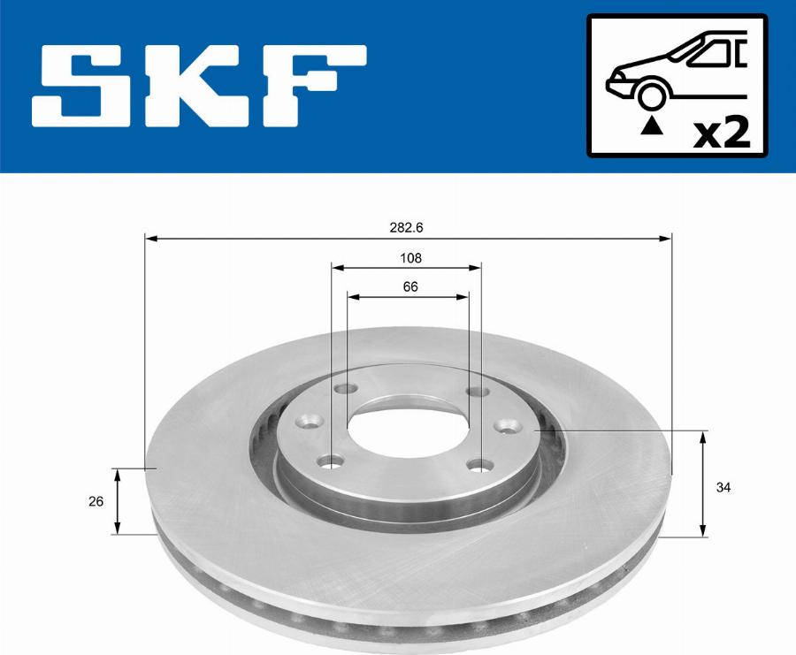 SKF VKBD 80002 V2 - Kočioni disk www.molydon.hr