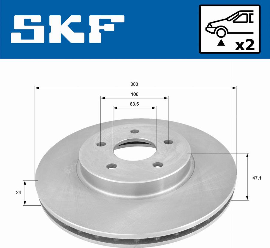 SKF VKBD 80015 V2 - Kočioni disk www.molydon.hr