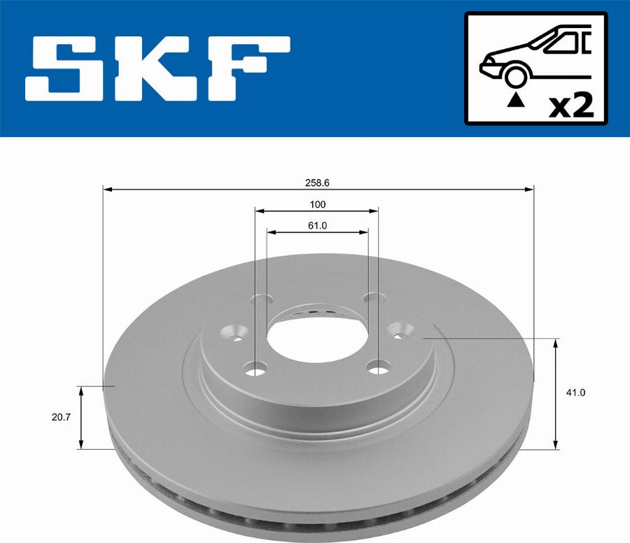 SKF VKBD 80011 V2 - Kočioni disk www.molydon.hr