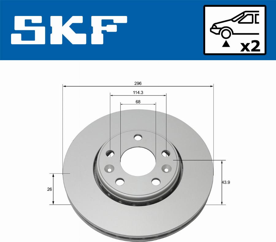 SKF VKBD 80018 V2 - Kočioni disk www.molydon.hr