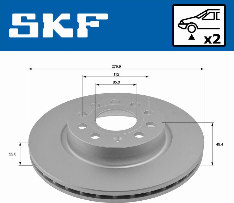 SKF VKBD 80012 V2 - Kočioni disk www.molydon.hr