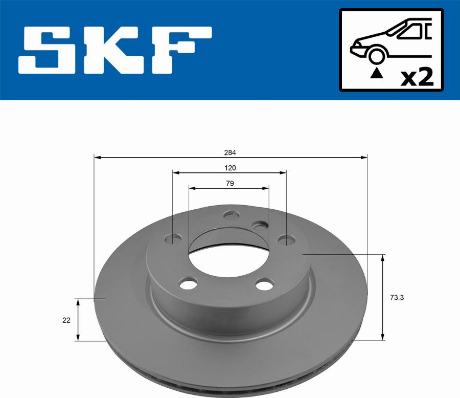 SKF VKBD 80089 V2 - Kočioni disk www.molydon.hr