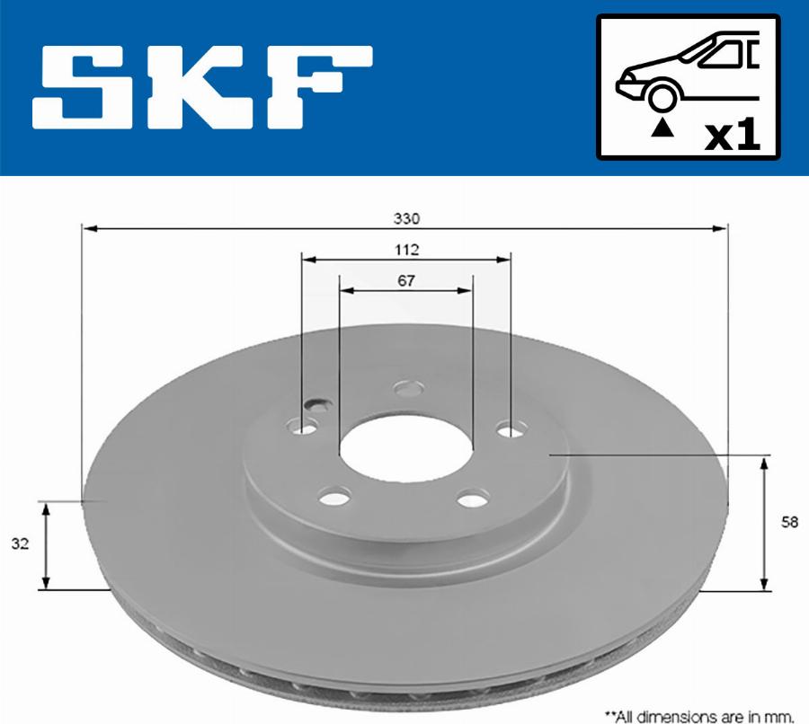 SKF VKBD 80082 V1 - Kočioni disk www.molydon.hr