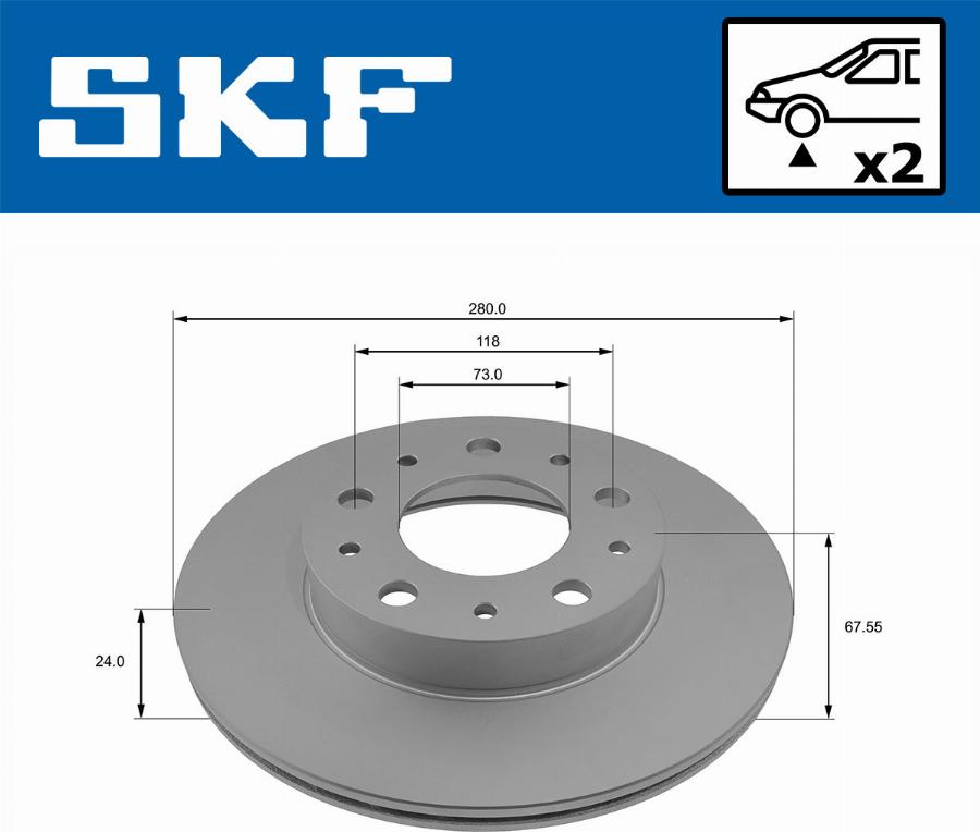 SKF VKBD 80036 V2 - Kočioni disk www.molydon.hr