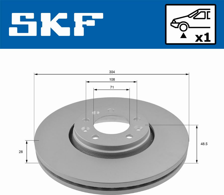 SKF VKBD 80037 V1 - Kočioni disk www.molydon.hr