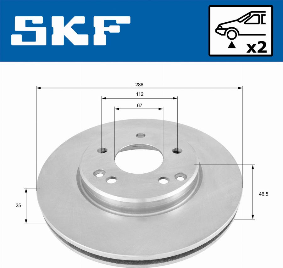 SKF VKBD 80020 V2 - Kočioni disk www.molydon.hr