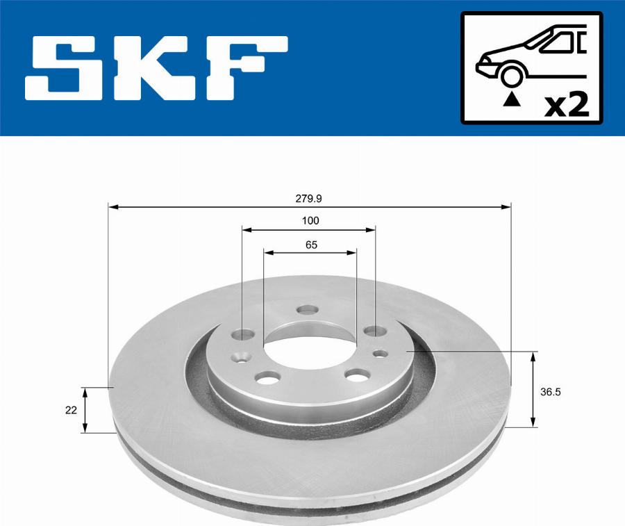 SKF VKBD 80021 V2 - Kočioni disk www.molydon.hr