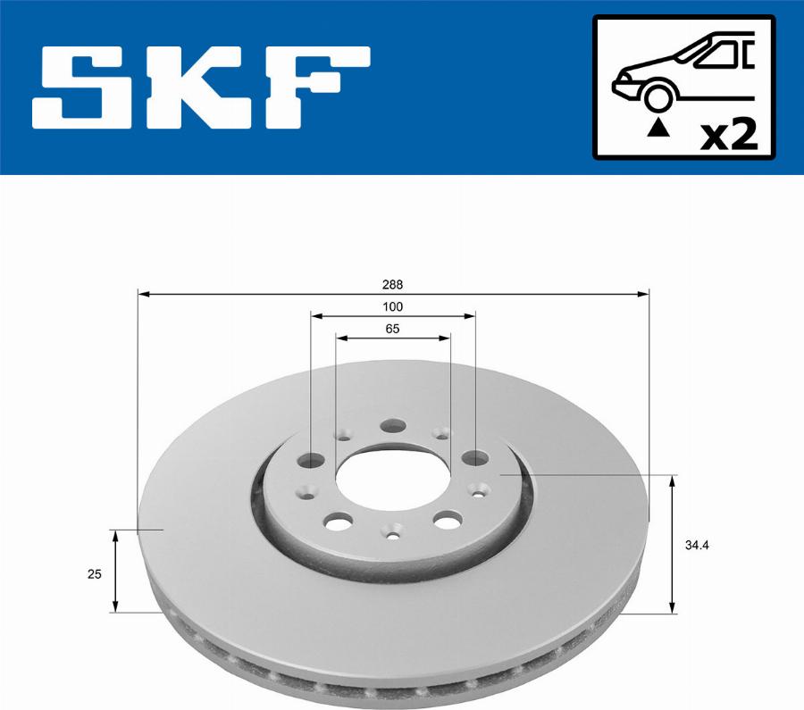 SKF VKBD 80074 V2 - Kočioni disk www.molydon.hr