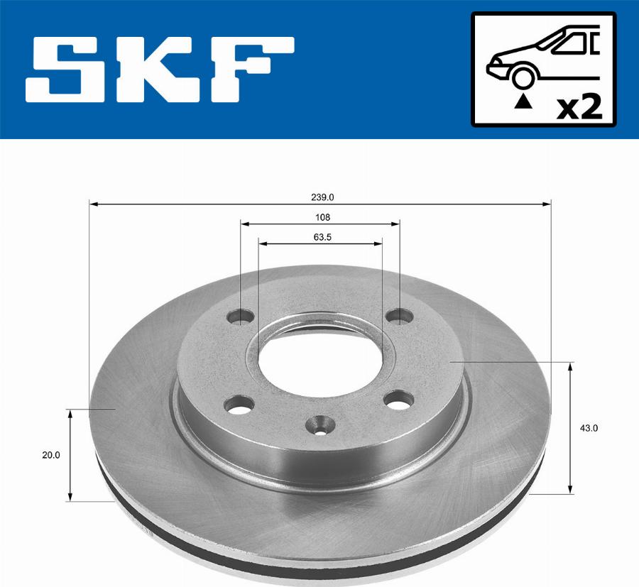 SKF VKBD 80073 V2 - Kočioni disk www.molydon.hr