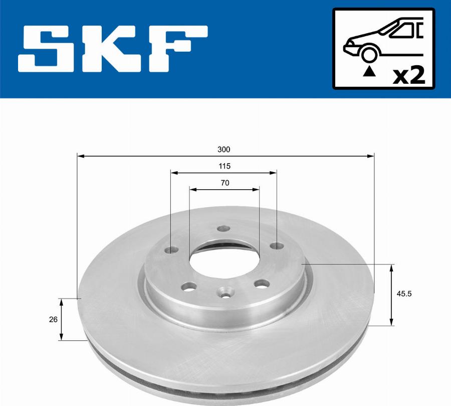 SKF VKBD 80194 V2 - Kočioni disk www.molydon.hr