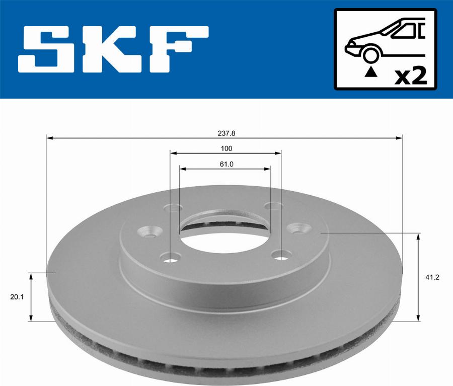 SKF VKBD 80195 V2 - Kočioni disk www.molydon.hr