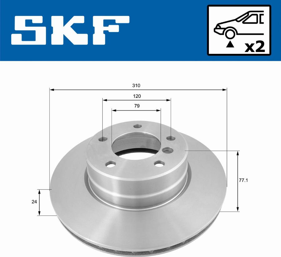 SKF VKBD 80196 V2 - Kočioni disk www.molydon.hr