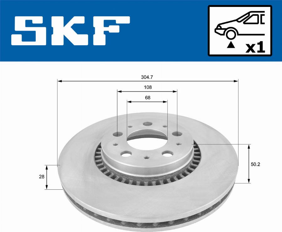 SKF VKBD 80144 V1 - Kočioni disk www.molydon.hr