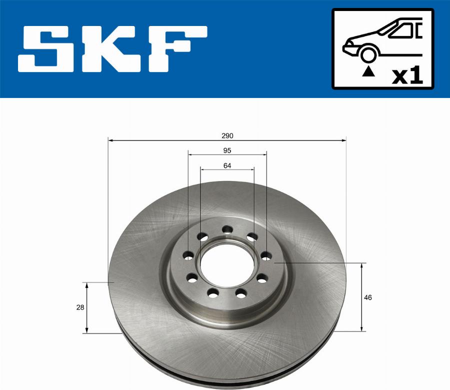 SKF VKBD 80159 V1 - Kočioni disk www.molydon.hr