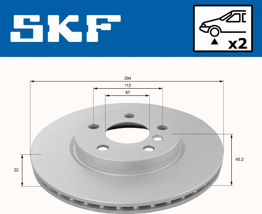 SKF VKBD 80154 V2 - Kočioni disk www.molydon.hr