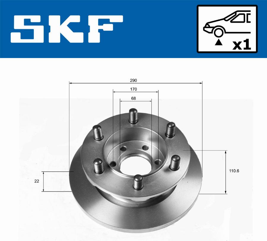 SKF VKBD 80157 S1 - Kočioni disk www.molydon.hr