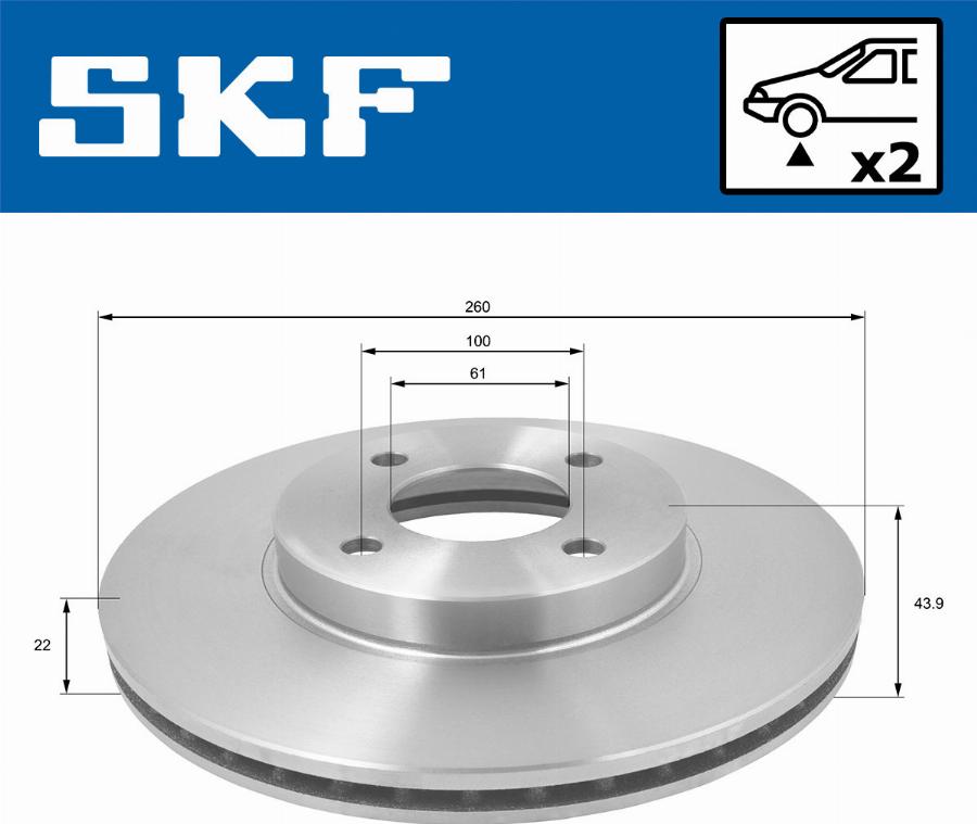 SKF VKBD 80166 V2 - Kočioni disk www.molydon.hr