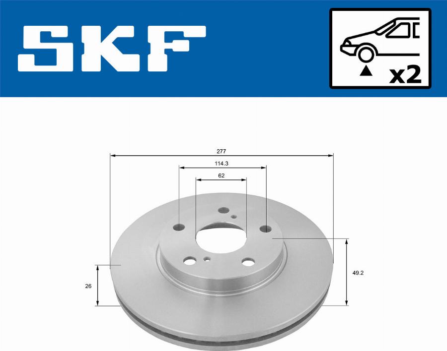 SKF VKBD 80160 V2 - Kočioni disk www.molydon.hr