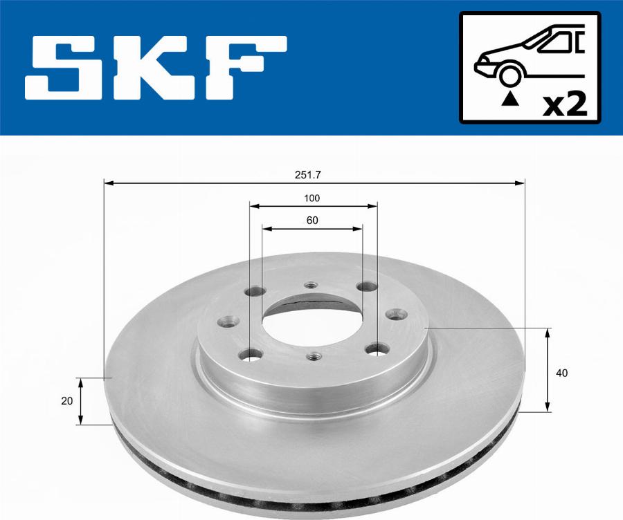 SKF VKBD 80167 V2 - Kočioni disk www.molydon.hr