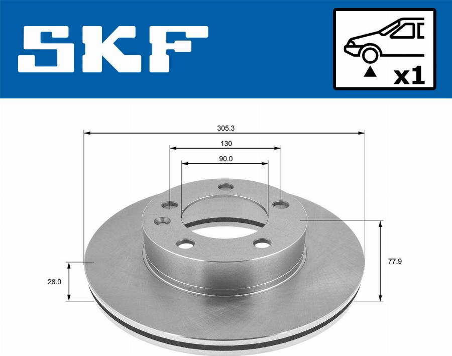 SKF VKBD 80109 V1 - Kočioni disk www.molydon.hr