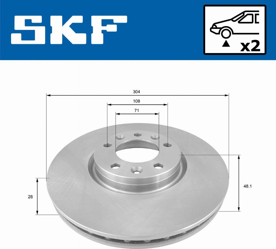 SKF VKBD 80106 V2 - Kočioni disk www.molydon.hr