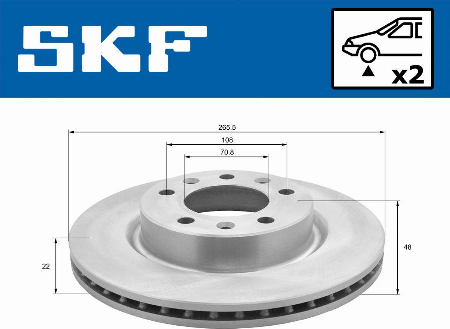 SKF VKBD 80113 V2 - Kočioni disk www.molydon.hr