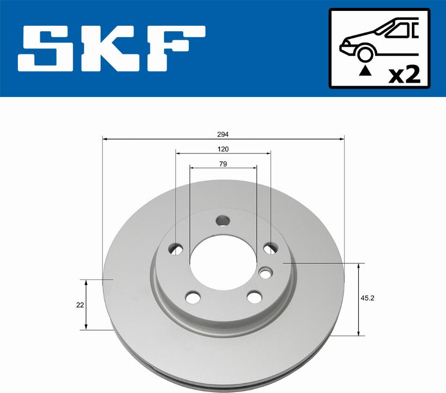 SKF VKBD 80117 V2 - Kočioni disk www.molydon.hr