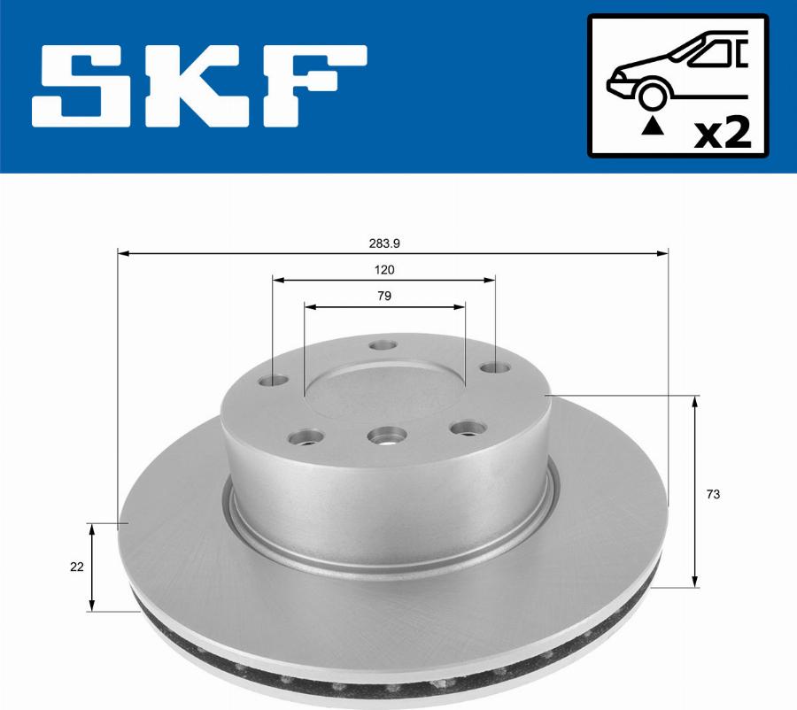 SKF VKBD 80133 V2 - Kočioni disk www.molydon.hr