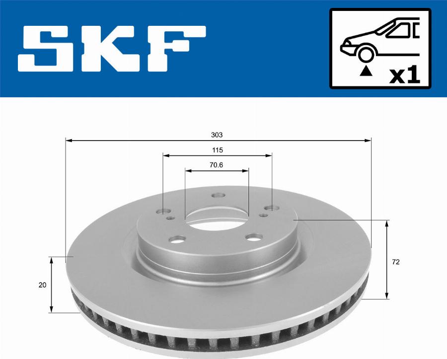 SKF VKBD 80129 V1 - Kočioni disk www.molydon.hr