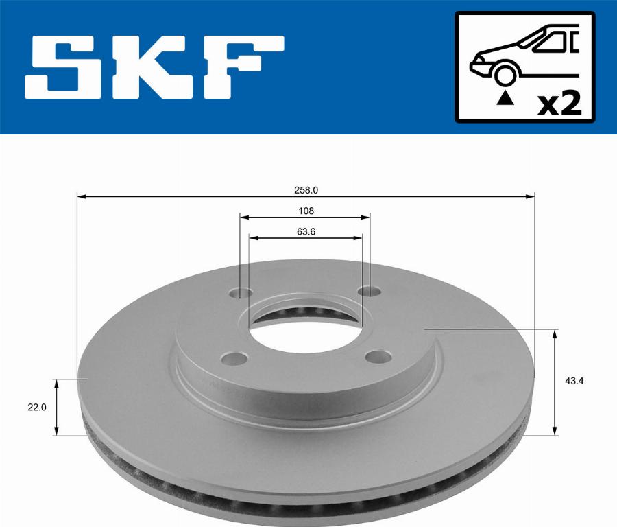 SKF VKBD 80125 V2 - Kočioni disk www.molydon.hr