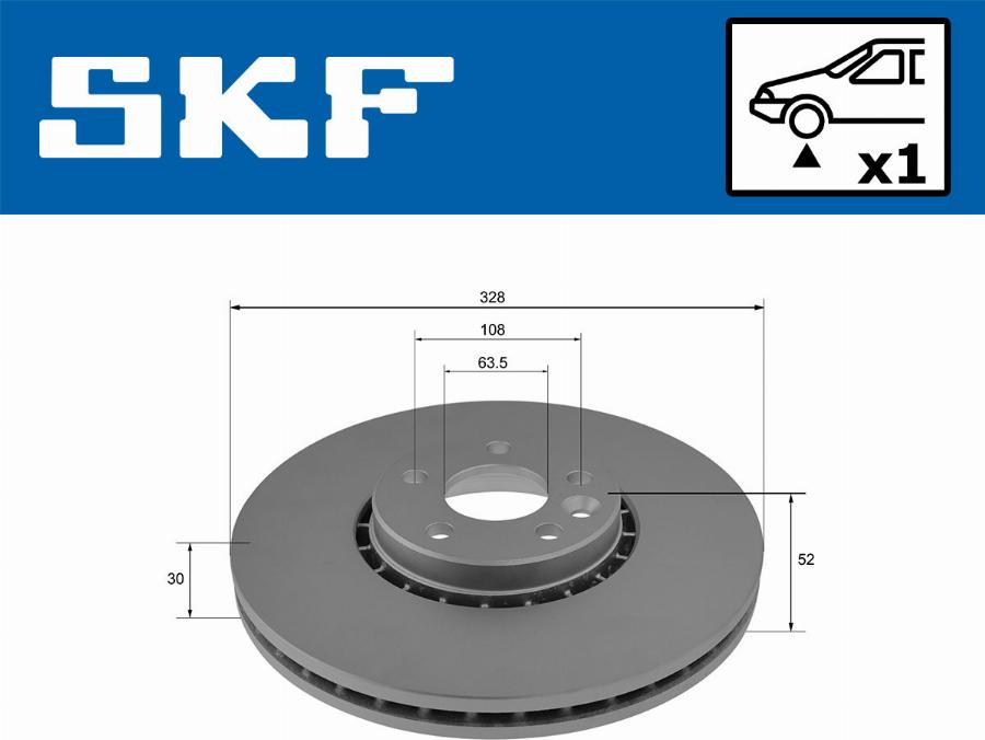 SKF VKBD 80128 V1 - Kočioni disk www.molydon.hr