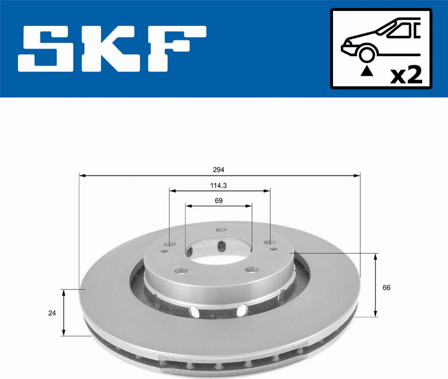 SKF VKBD 80127 V2 - Kočioni disk www.molydon.hr